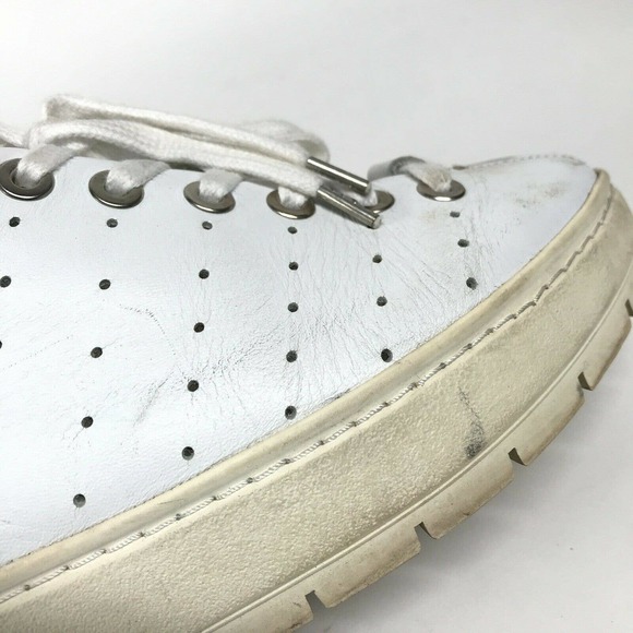rag & bone Linden White Leather Platform Sneaker Athletic Shoes • Women's 8.5 - Picture 8 of 9